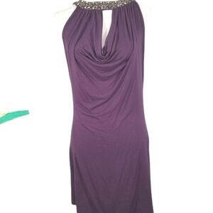 Faith 21 beaded Purple Sleeveless Dress. XL